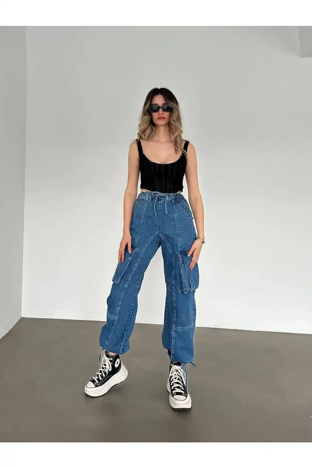 Kargo Koyu Mavi Kot Pantolon